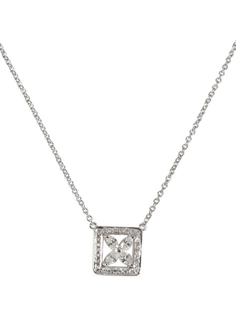 Tiffany And Co Pre Owned Victoria Diamond Pendant Necklace Farfetch