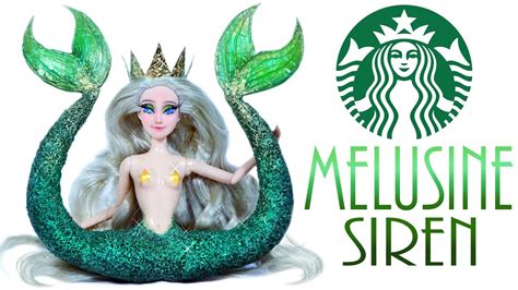 How To Make A Starbucks Doll Twin Tailed Mermaid Youtube