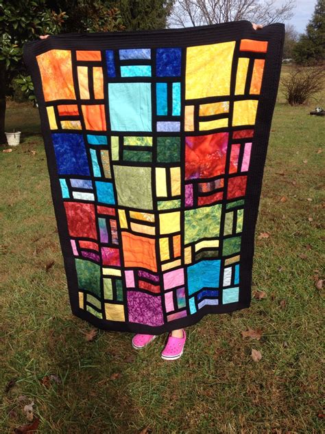 Stained Glass Quilt Designed By Pat Yeomann Quilted By Kelly Faulconer