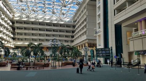 Inside View Or Orlando International Airport Editorial Stock Image