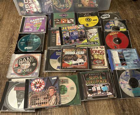 Lot Of 35 Vintage Pc Game Discs Vgc Bundle Of 90s 2000s Computer
