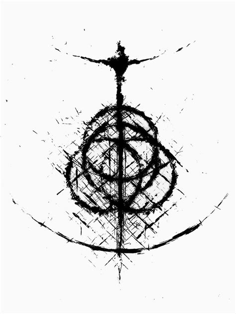 Dark Elden Ring Emblem Symbol Essential T Shirt By Trentnin Dark