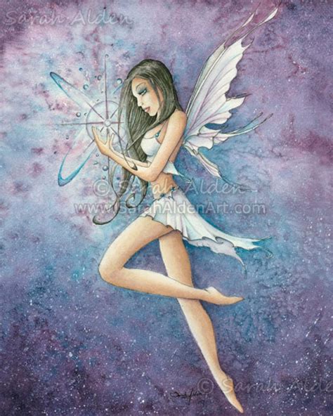 Star Fairy Art Print Fairies Painting Whimsical Fantasy Art Etsy