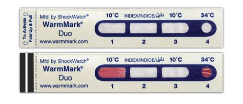 Warmmark® Duo Time Temperature Indicator Model 51036 Deltatrak Asia