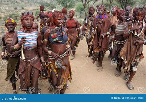 Dancing Hamer Women In Lower Omo Valley Ethiopia Editorial Photo