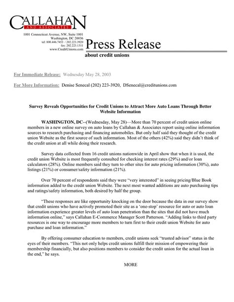 Press Release Template In Word And Pdf Formats