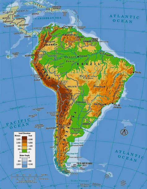 Mapa físico is available i. Mapa de América del Sur 🥇 Mapas de Sudamérica ⊛ Suramérica