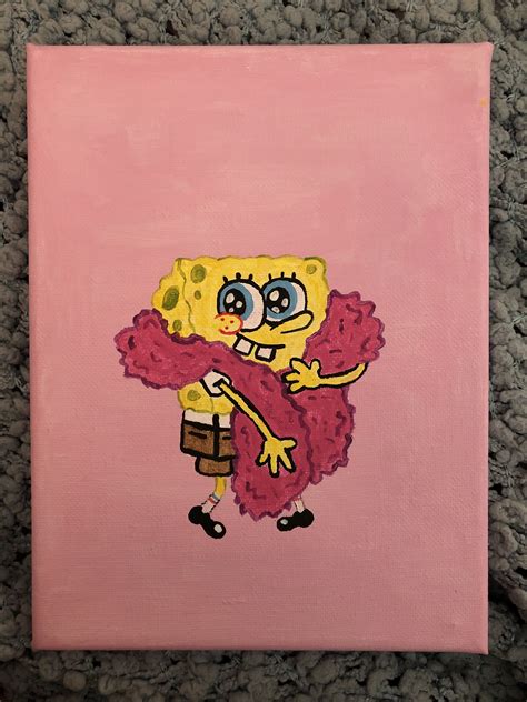 Spongebob Canvas Painting Artofit