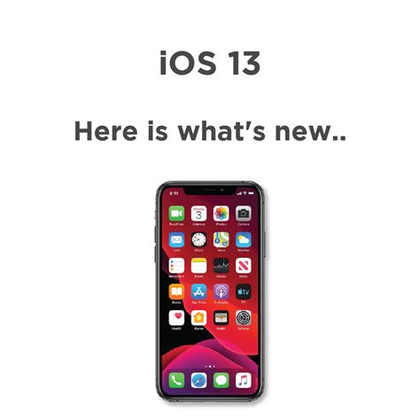 Introduction Of Ios 13 Whats New In This Release