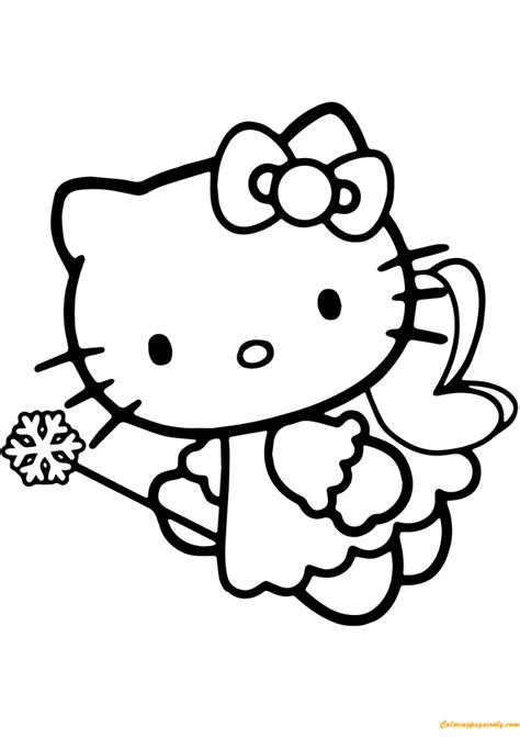 Hello kitty coloring pages 292. Hello Kitty Fairy Coloring Pages - Cartoons Coloring Pages - Free Printable Coloring Pages Online