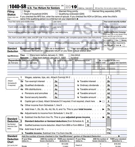 Irs 1040 Form 2019 Form 1040 Schedule 6 2019 1040 Form Printable