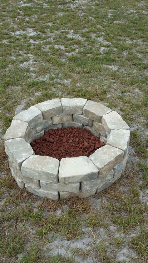 Simple Diy Round Stone Firepit One Of The Simplest Ways Is To Make A