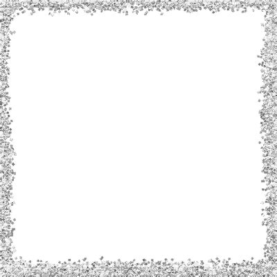 Silver Glitter Border Png PNG Image Collection