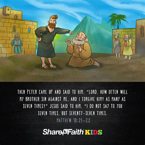 Matthew 18 The Parable Of The Unforgiving Servant Kids Bible Scripture