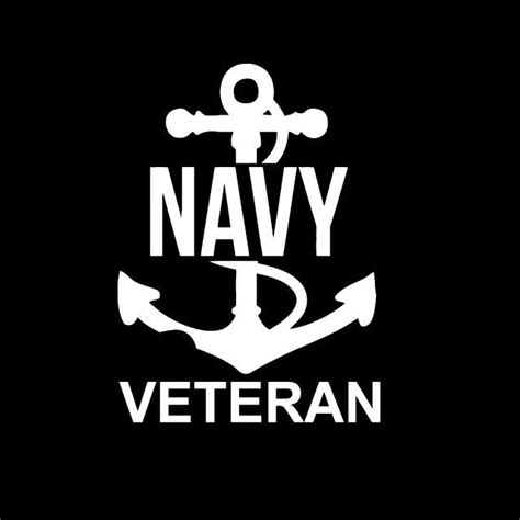 Navy Car Us Vetera Window Decal Sticker Made In Usa Navy Veteran