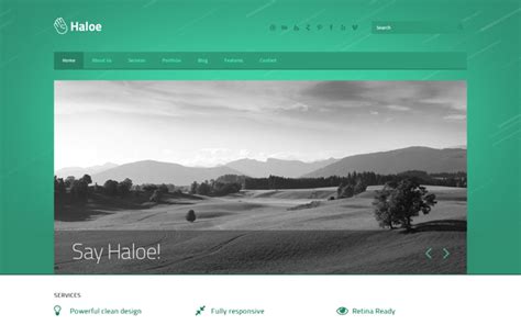 Some templates are built using angularjs. Haloe - Responsive HTML Template - Download New Themes
