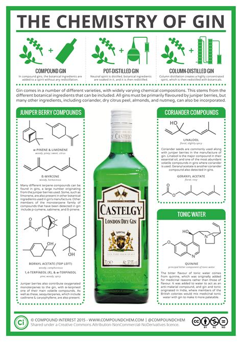 The Chemistry Behind The Gin We Love So Much Infographic Distillery