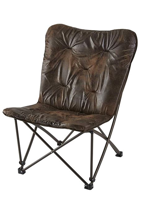Mainstays Memory Foam Folding Lounge Chair Brown Folding Lounge