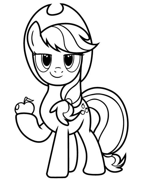 Applejack Coloring Pages Best Coloring Pages For Kids Horse