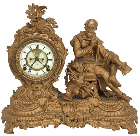 Lot Ansonia Macbeth Figural Mantel Clock