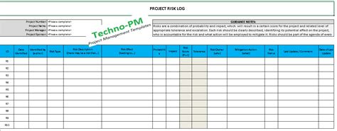 Issue tracking & issue log samples. RAID Log Template Excel Download - Free Project Management ...