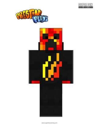 This mrderpix fire (preston logo) skin is compatible with multiple versions of the game including minecraft ps4, ps3, psvita, xbox one, pc versions. 16+ Unspeakable Coloring Page - Coloringpagekidss.com