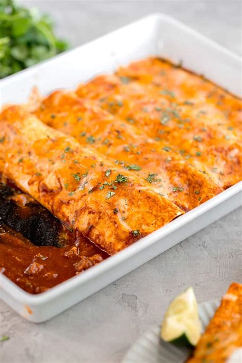 The Best Authentic Beef Enchiladas Brown Eyed Baker