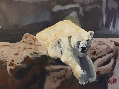 Cool Polar Bear Painting By Donny Johnson