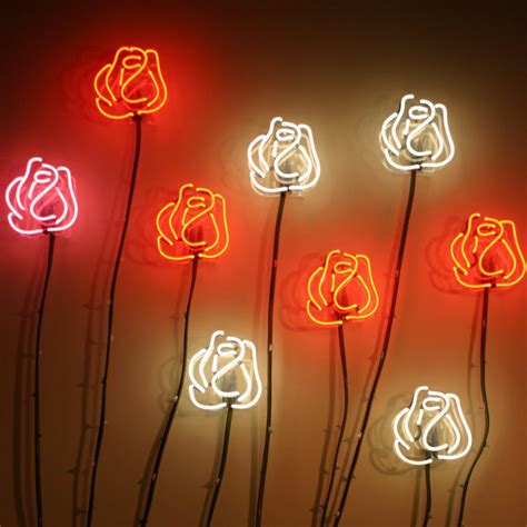 Neon Roses Etsy
