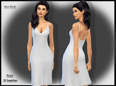 Elegant Slip Dress By Pizazz At Tsr Sims 4 Updates
