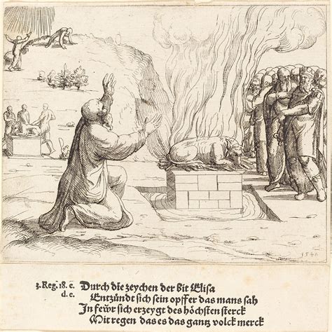 The Rival Sacrifices Of Elijah And The Priests Of Baal 1548