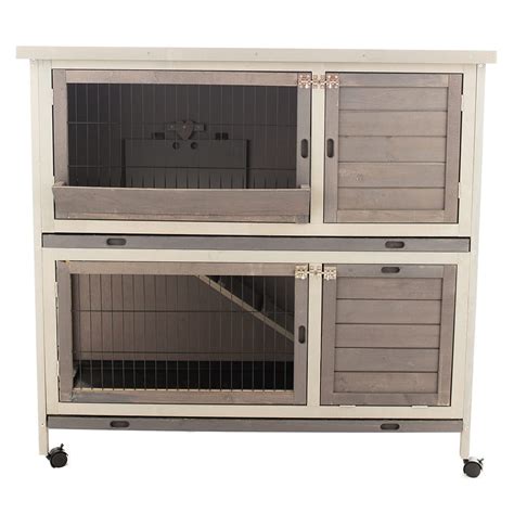 Buy Tradgo 48 Indoor Rabbit Hutch On Wheels Two Story Rabbit Cage