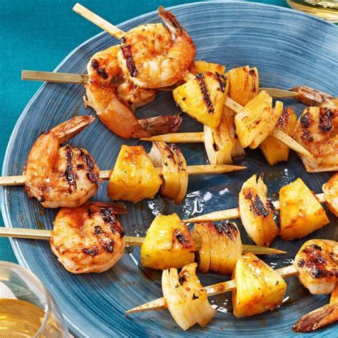 The shrimp balls are nicely seasoned and have water chestnuts added for some crunch. Grilled Shrimp Appetizer Kabobs Recipe | Taste of Home