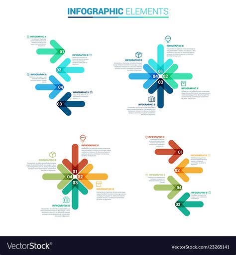 Arrow Infographic Template Royalty Free Vector Image