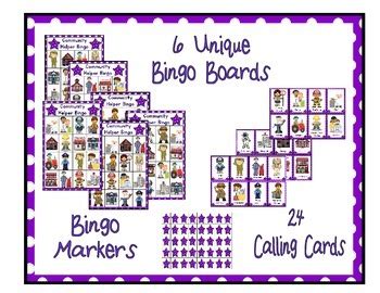 Save big on all you international calls. Community Helper Bingo 6 Boards With Calling Cards & Markers | TpT