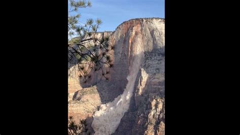 Have You Seen This Rockfall At Zion National Park Creates Stunning
