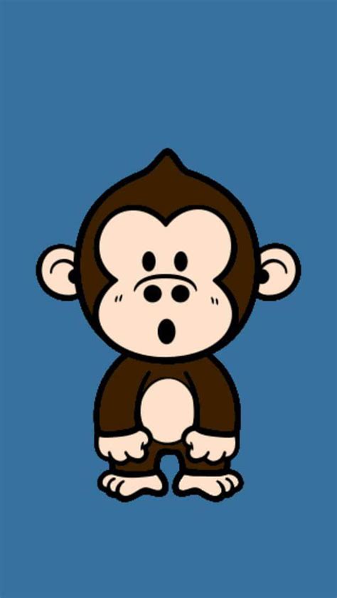 Cute Monkey Cartoon Wallpaper