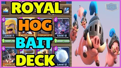 Royal Hogs Barbarians Fireball Bait Deck For Ladder Arena 10 Youtube