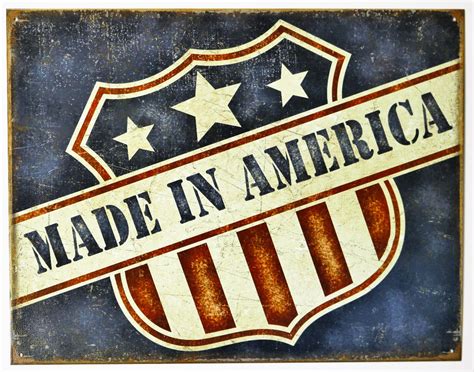 made in america tin metal sign small business usa united states american flag f63 the wild robot