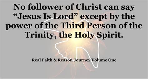 We Need The Holy Spirit Real Reality
