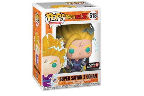 Funko Pop Animation Dragon Ball Z Super Saiyan 2 Gohan Gamestop Exclusive Figure 518 Fr