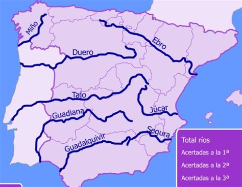 Principales Ríos De España Con Mapa