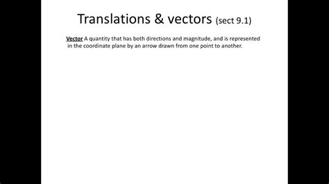 Unit 2 Day 0 Transformations And Translations Youtube