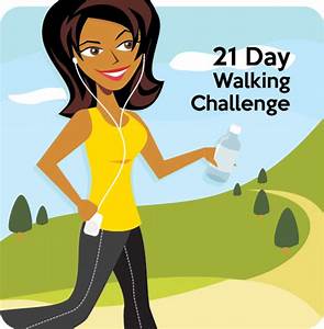 November 21 Day Brisk Walking Challenge Black Weight