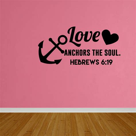 Wall Decal Quote Love Anchors Soul Wall Art Decal Quote Home Decor