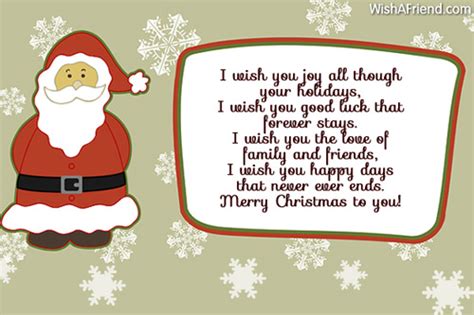 My Christmas Wishes For You Short Christmas Poem