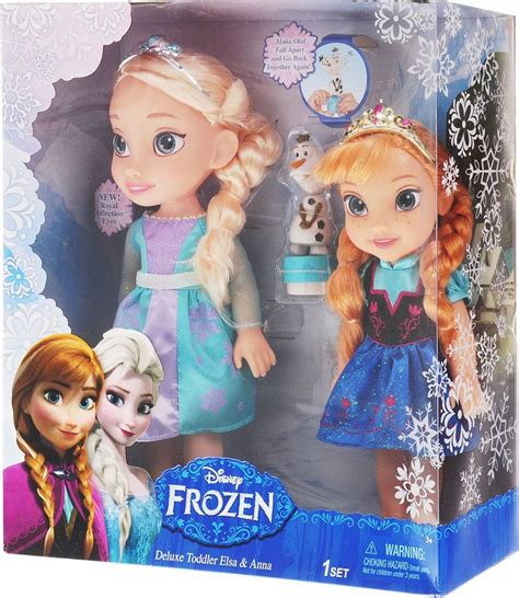 678352310179 Disney Frozen Deluxe Toddler Elsa And Anna Dolls