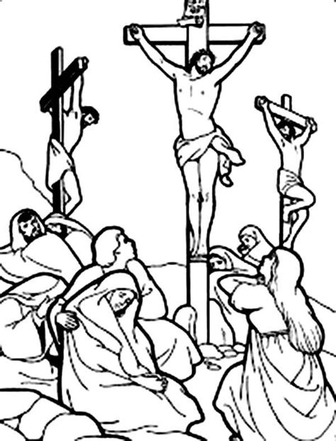 Crucifixion Coloring Pages | Jesus malvorlagen, Bibel malvorlagen, Bibel