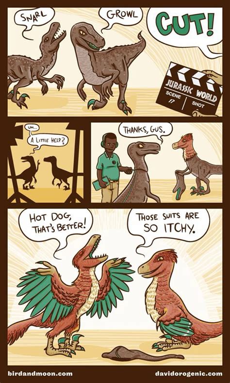 Real Raptors Have Feathers Dinosaur Funny Jurassic Park Funny Comics
