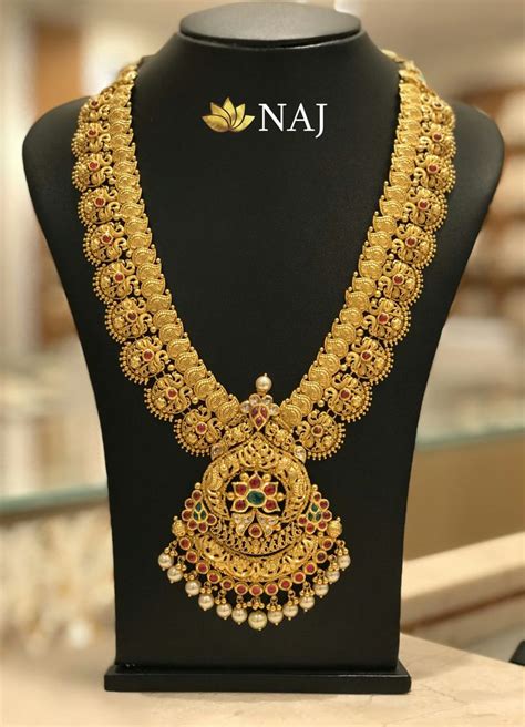 21 Most Beautiful Traditional Gold Necklace And Haram Designs • South